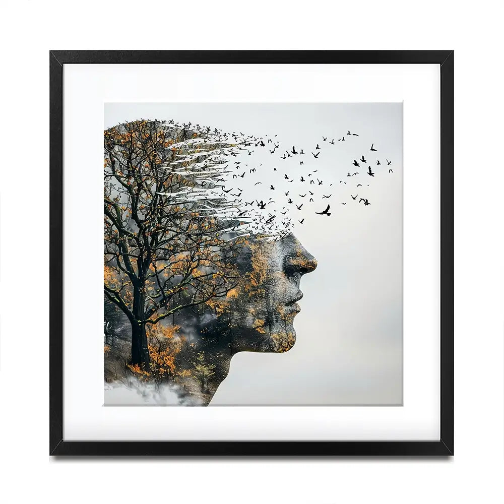 Headspace Square Framed Art Print Headspace Square Framed Art Print wall art product Art Print Shop