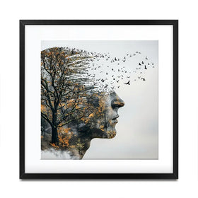 Headspace Square Framed Art Print Headspace Square Framed Art Print wall art product Art Print Shop