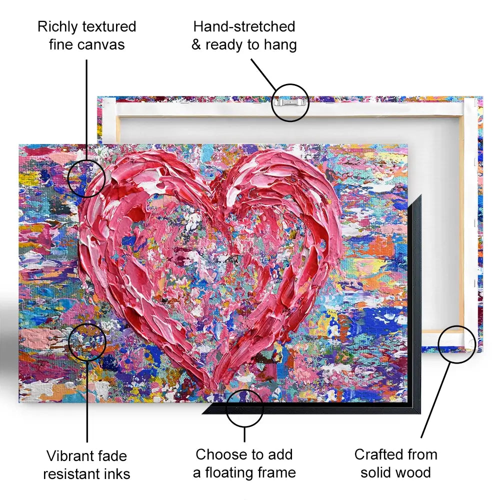 Heart Canvas Print Heart Canvas Print wall art product Olga Tkachyk