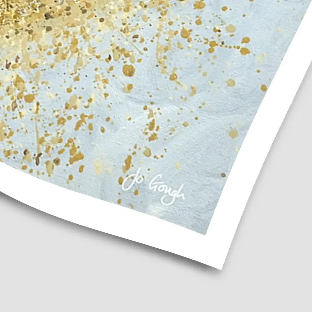Heart Of Gold Art Print Heart Of Gold Art Print wall art product Jo Gough