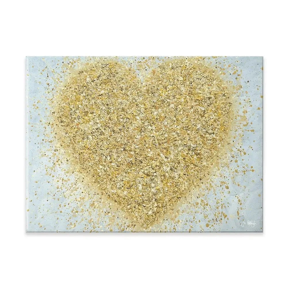 Heart Of Gold Canvas Print Heart Of Gold Canvas Print wall art product Jo Gough