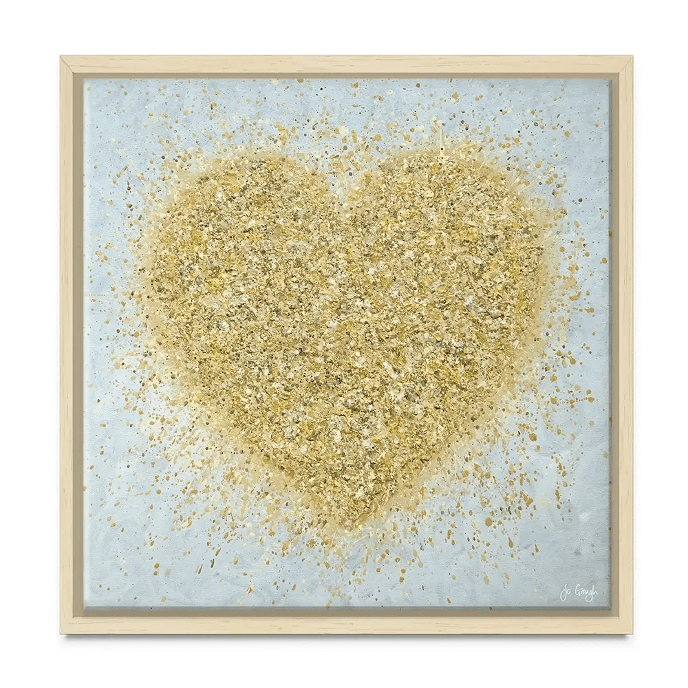 Heart Of Gold Canvas Print Heart Of Gold Canvas Print wall art product Jo Gough