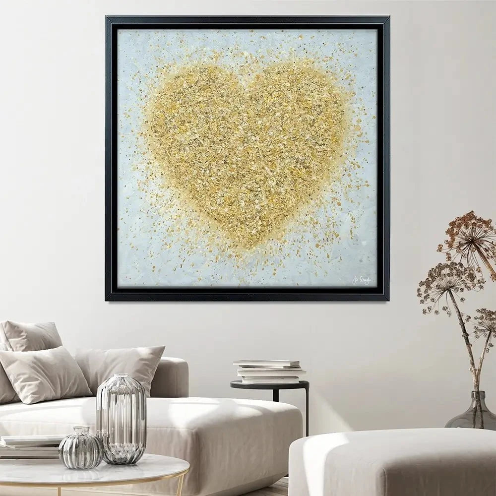 Heart Of Gold Canvas Print Heart Of Gold Canvas Print wall art product Jo Gough