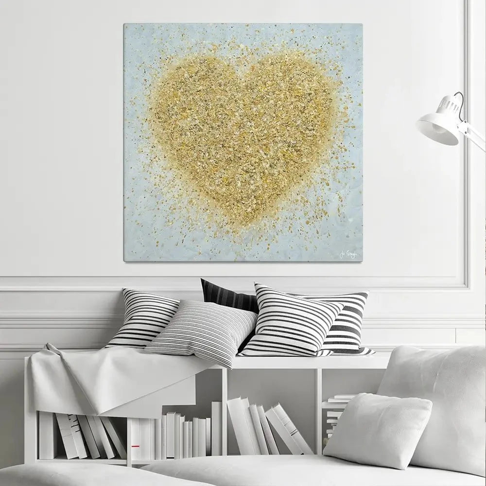 Heart Of Gold Canvas Print Heart Of Gold Canvas Print wall art product Jo Gough
