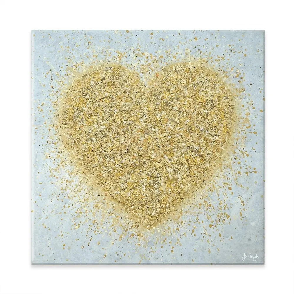 Heart Of Gold Canvas Print Heart Of Gold Canvas Print wall art product Jo Gough