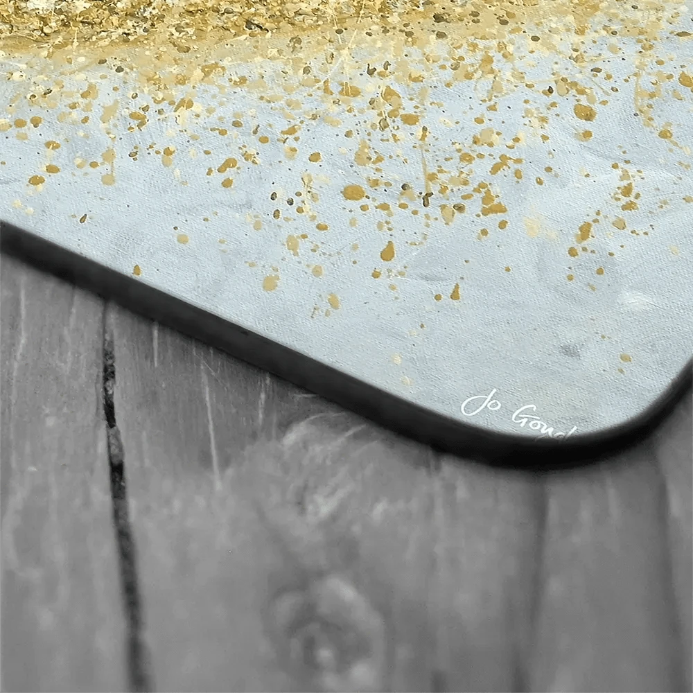 Heart Of Gold Coaster Set Rainbow Soul Tree Coaster Set | Rainbow Soul Tree Art Coasters wall art product Jo Gough