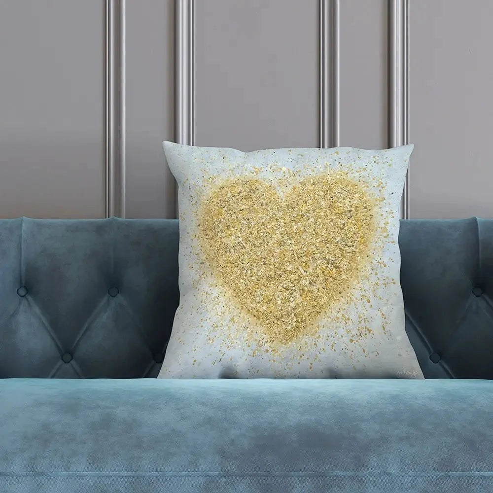 Heart Of Gold Cushion Heart Of Gold Cushion wall art product Jo Gough