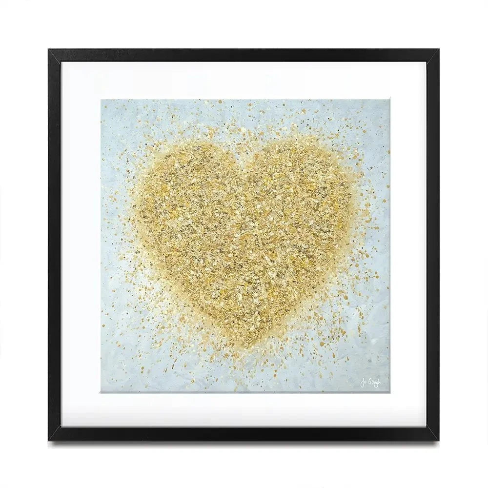 Heart Of Gold Framed Art Print Heart Of Gold Framed Art Print wall art product Jo Gough