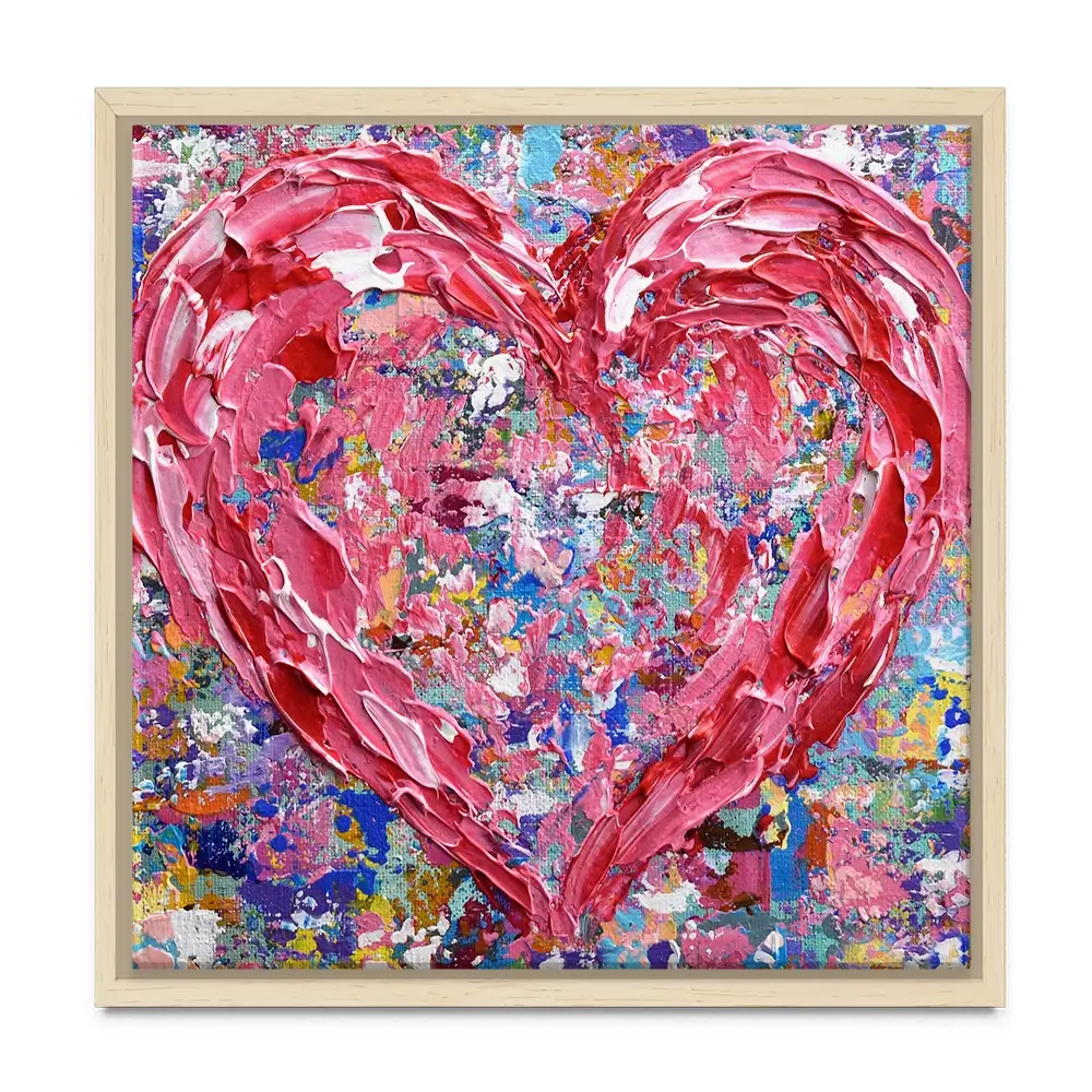Heart Square Canvas Print Heart Square Canvas Print wall art product Olga Tkachyk