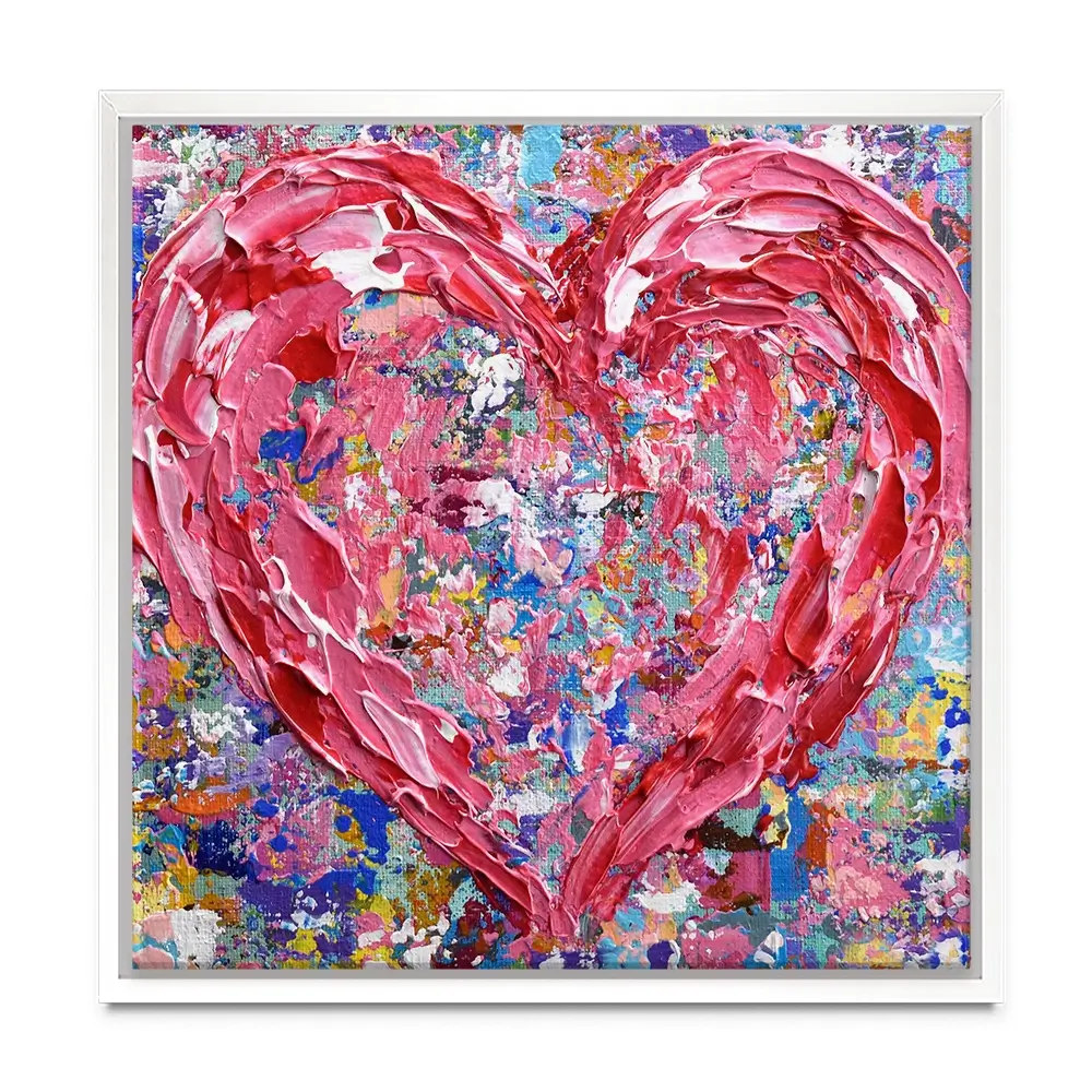 Heart Square Canvas Print Heart Square Canvas Print wall art product Olga Tkachyk