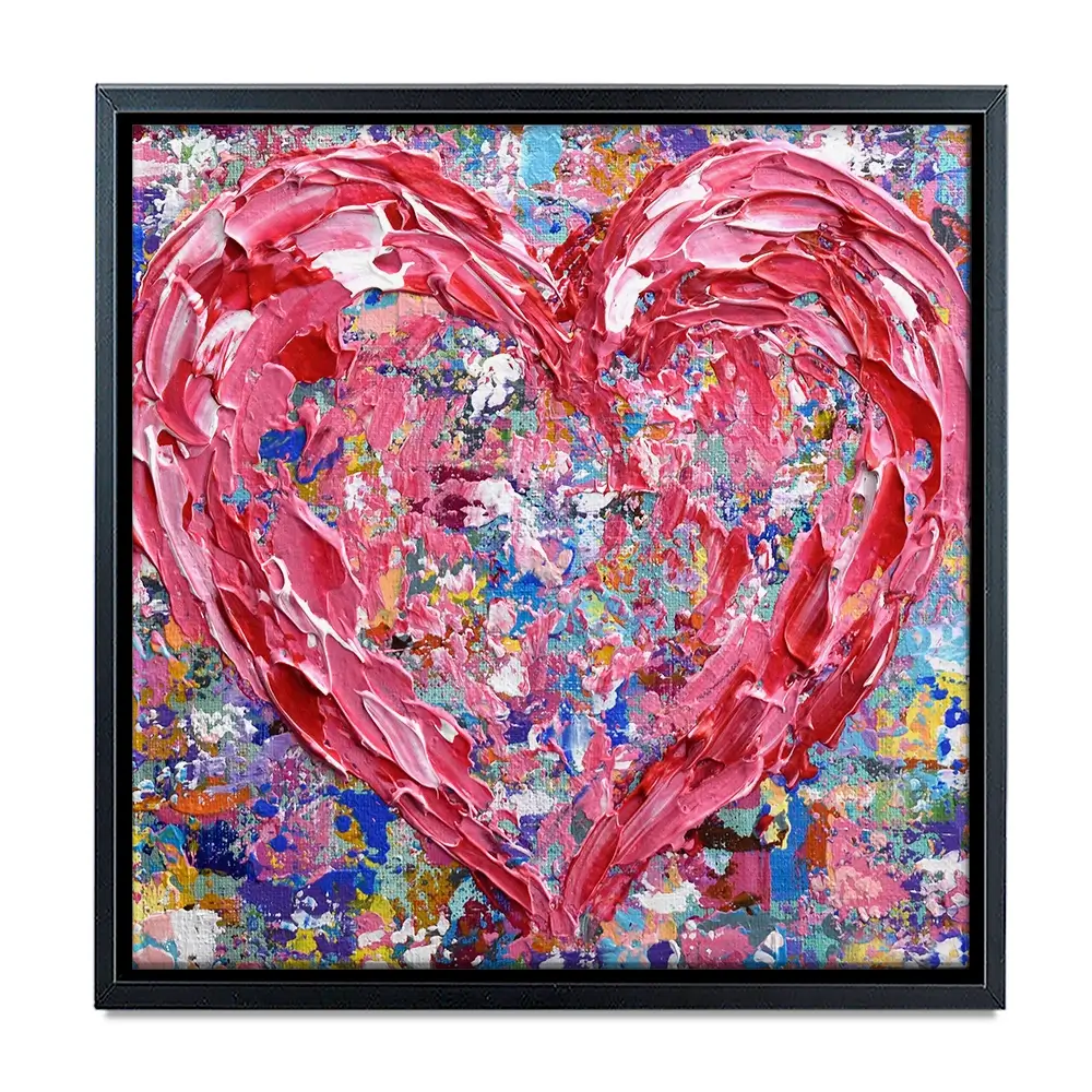 Heart Square Canvas Print Heart Square Canvas Print wall art product Olga Tkachyk