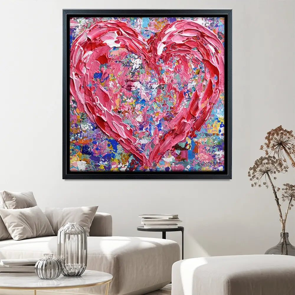 Heart Square Canvas Print Heart Square Canvas Print wall art product Olga Tkachyk