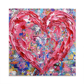 Heart Square Canvas Print Heart Square Canvas Print wall art product Olga Tkachyk