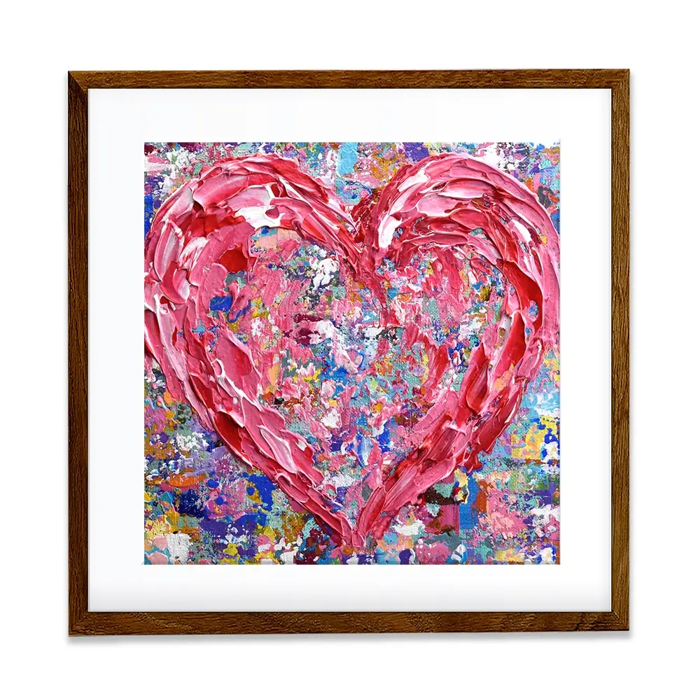 Heart Square Framed Art Print Heart Square Framed Art Print wall art product Olga Tkachyk
