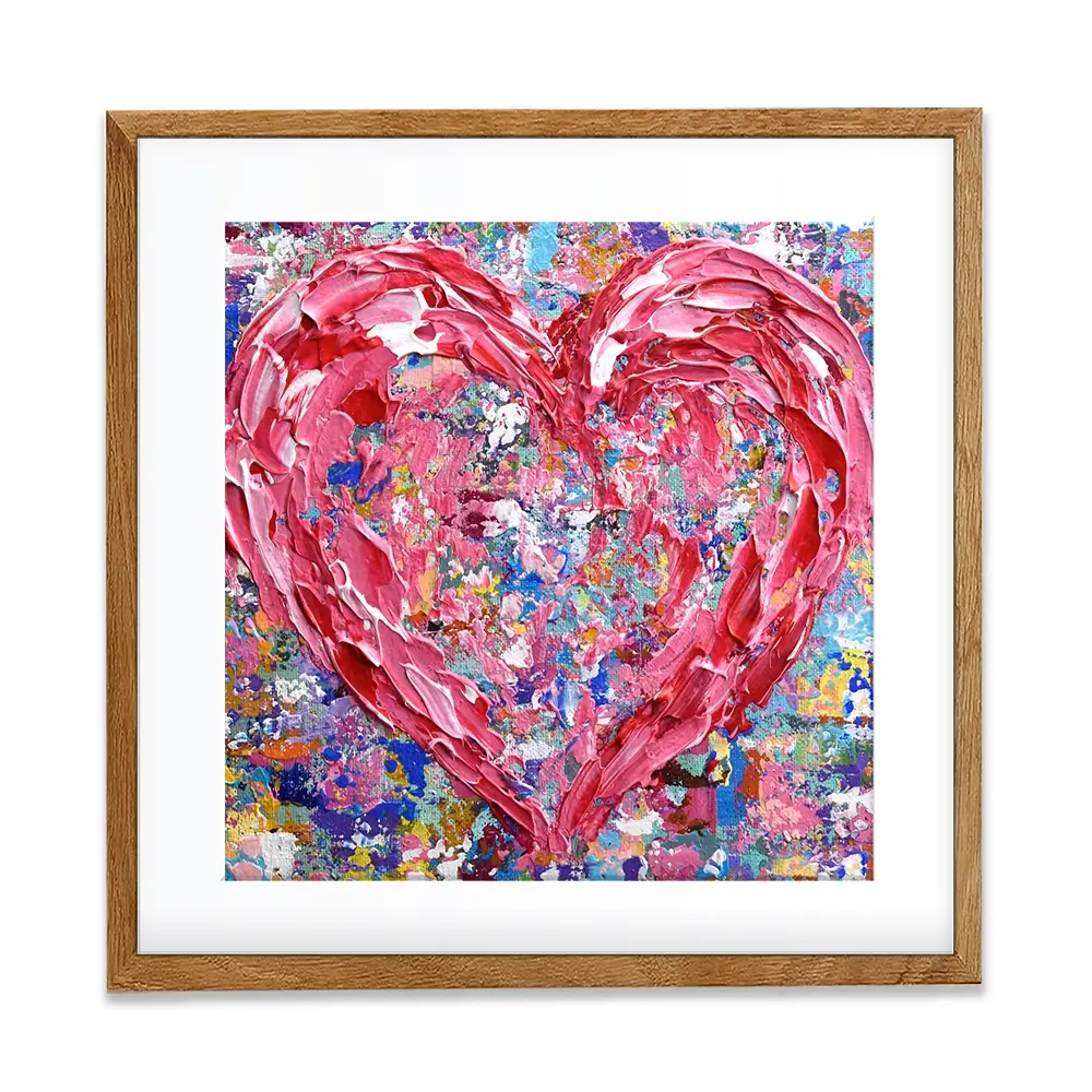 Heart Square Framed Art Print Heart Square Framed Art Print wall art product Olga Tkachyk