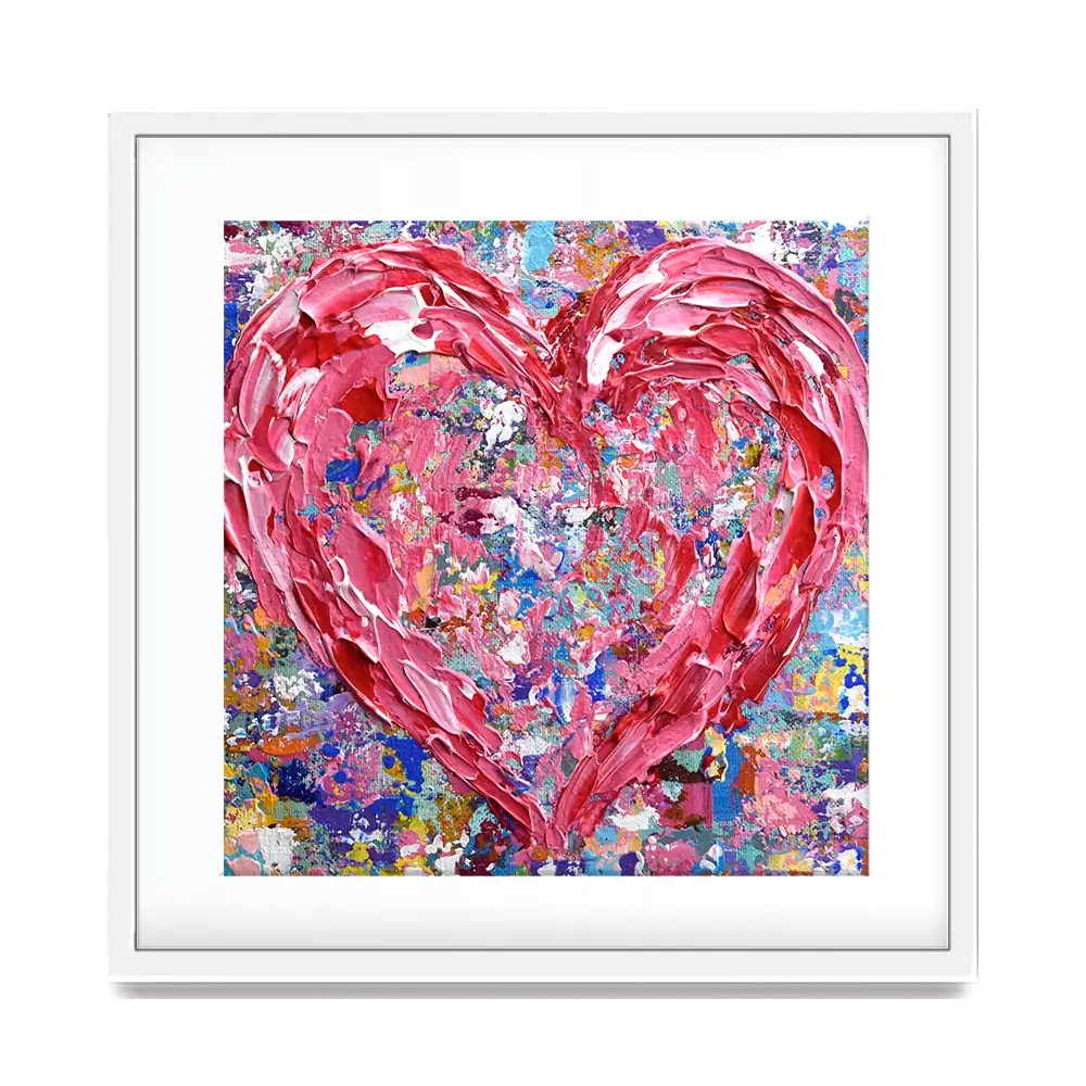 Heart Square Framed Art Print Heart Square Framed Art Print wall art product Olga Tkachyk