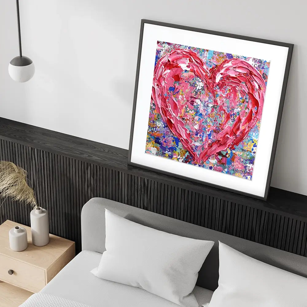 Heart Square Framed Art Print Heart Square Framed Art Print wall art product Olga Tkachyk
