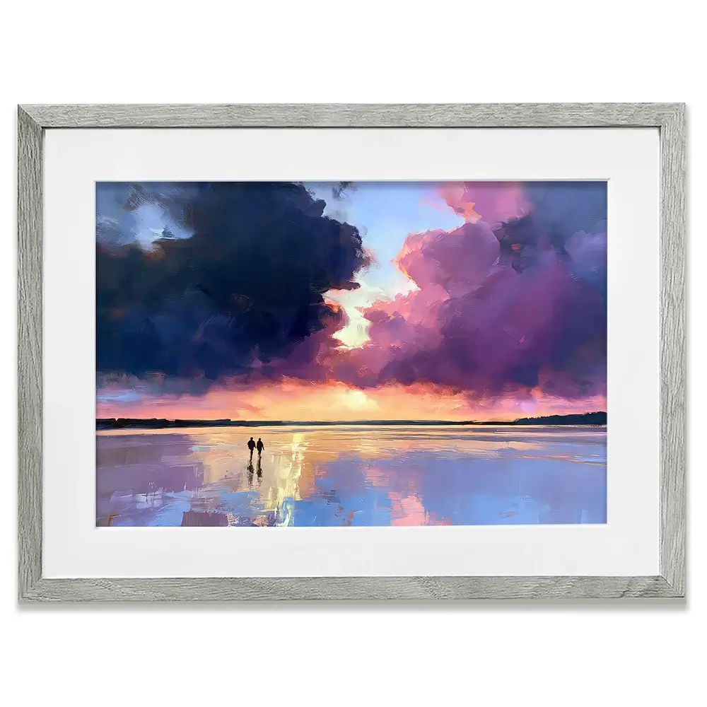 Heart To Heart Stroll Framed Art Print Heart To Heart Stroll Framed Art Print wall art product David Alexander Elder