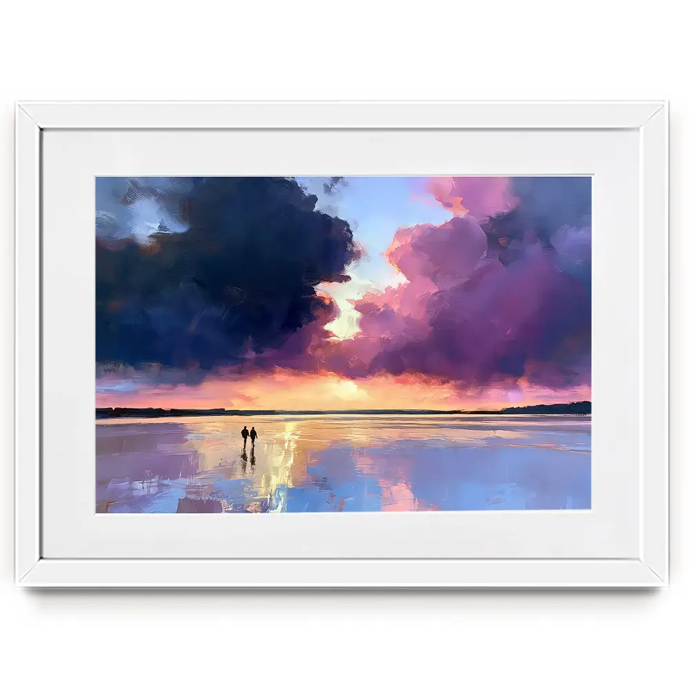 Heart To Heart Stroll Framed Art Print Heart To Heart Stroll Framed Art Print wall art product David Alexander Elder