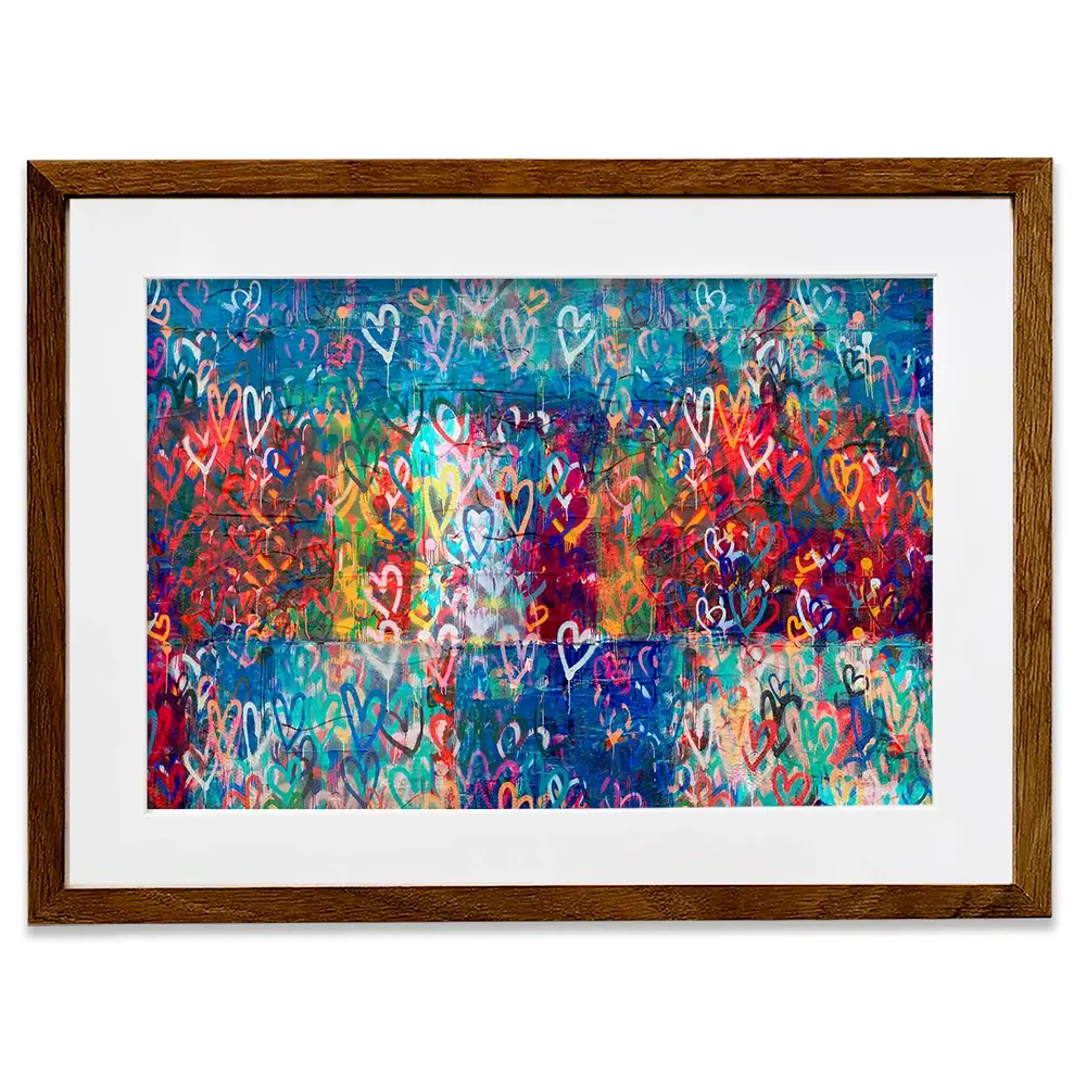 Hearts Everywhere Framed Art Print Hearts Everywhere Framed Art Print wall art product Svetlana Aleynikova