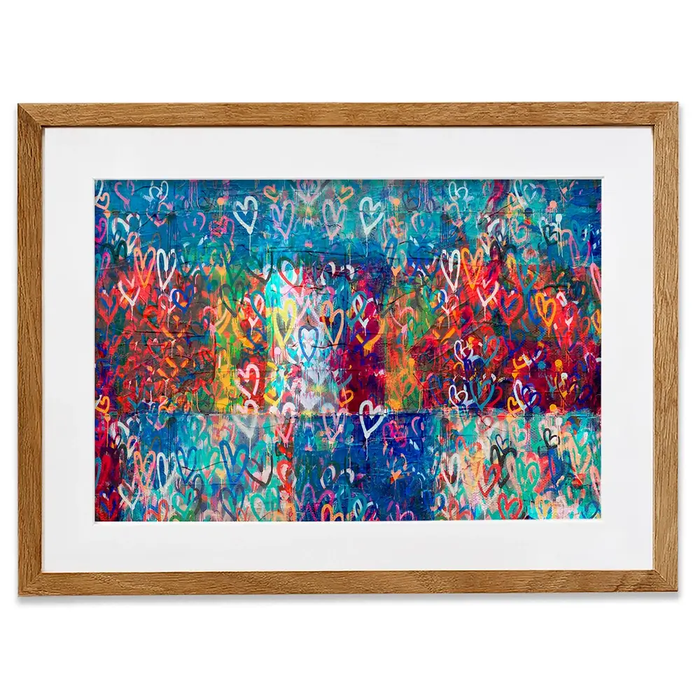 Hearts Everywhere Framed Art Print Hearts Everywhere Framed Art Print wall art product Svetlana Aleynikova