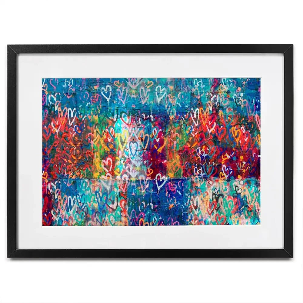 Hearts Everywhere Framed Art Print Hearts Everywhere Framed Art Print wall art product Svetlana Aleynikova