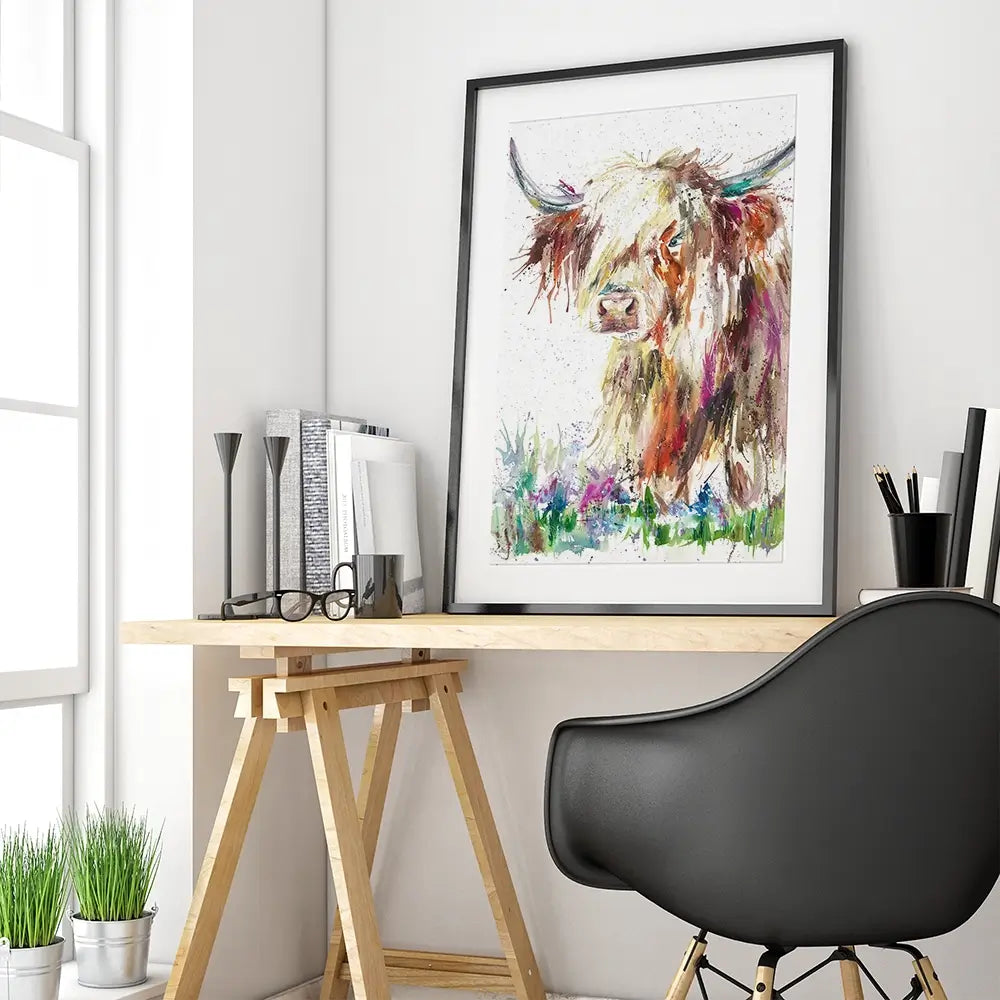 Heather Framed Art Print Heather Framed Art Print wall art product Nicola Jane Rowles