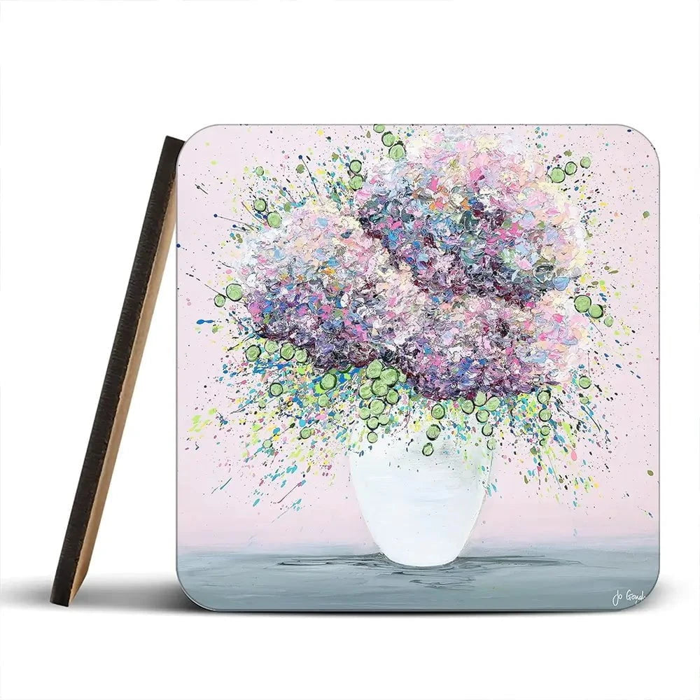 Heaven Scent Coaster Set Rainbow Soul Tree Coaster Set | Rainbow Soul Tree Art Coasters wall art product Jo Gough