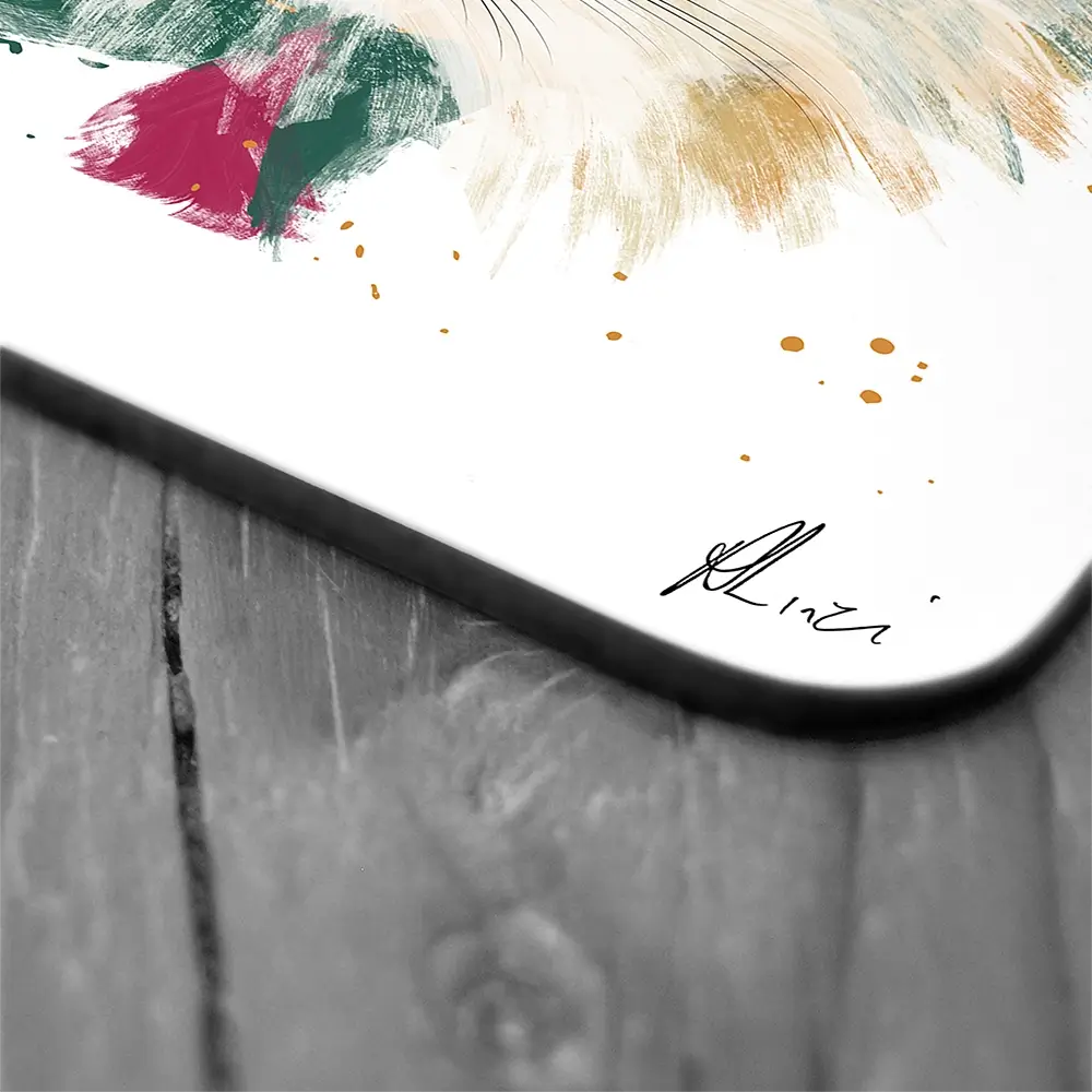 Hedgehog Coaster Set Rainbow Soul Tree Coaster Set | Rainbow Soul Tree Art Coasters wall art product Aimee Linzi