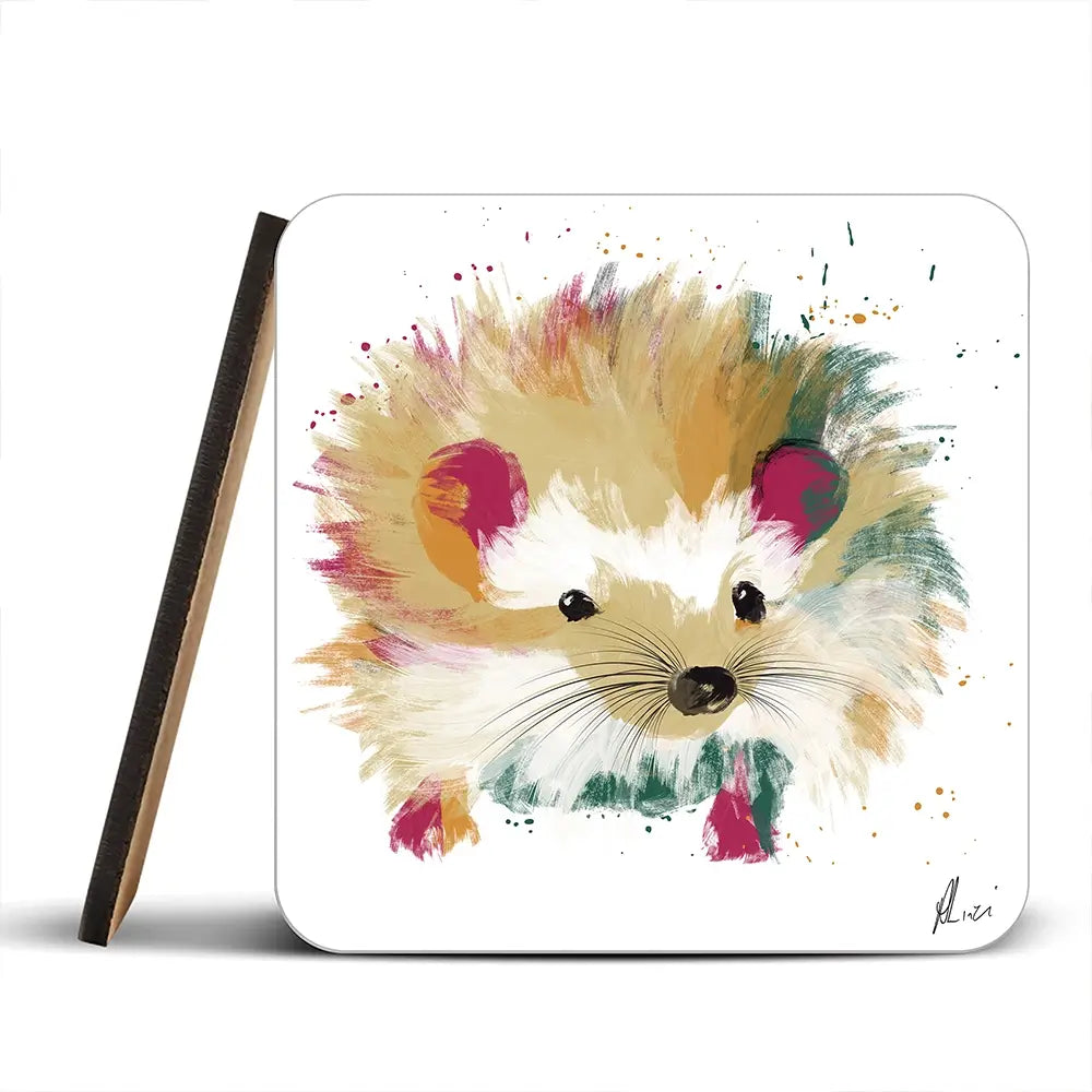 Hedgehog Coaster Set Rainbow Soul Tree Coaster Set | Rainbow Soul Tree Art Coasters wall art product Aimee Linzi