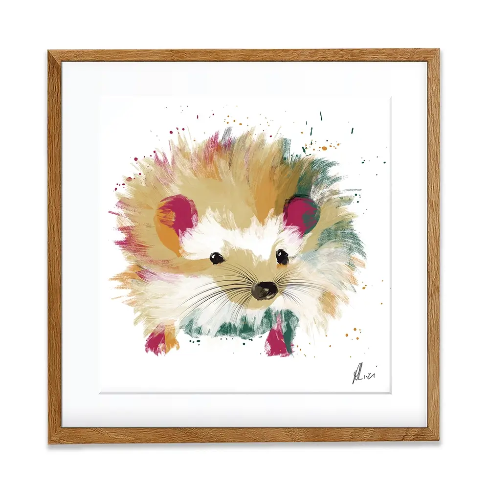 Hedgehog Framed Art Print Hedgehog Framed Art Print wall art product Aimee Linzi
