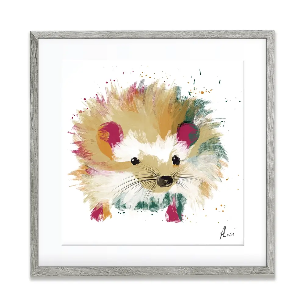 Hedgehog Framed Art Print Hedgehog Framed Art Print wall art product Aimee Linzi