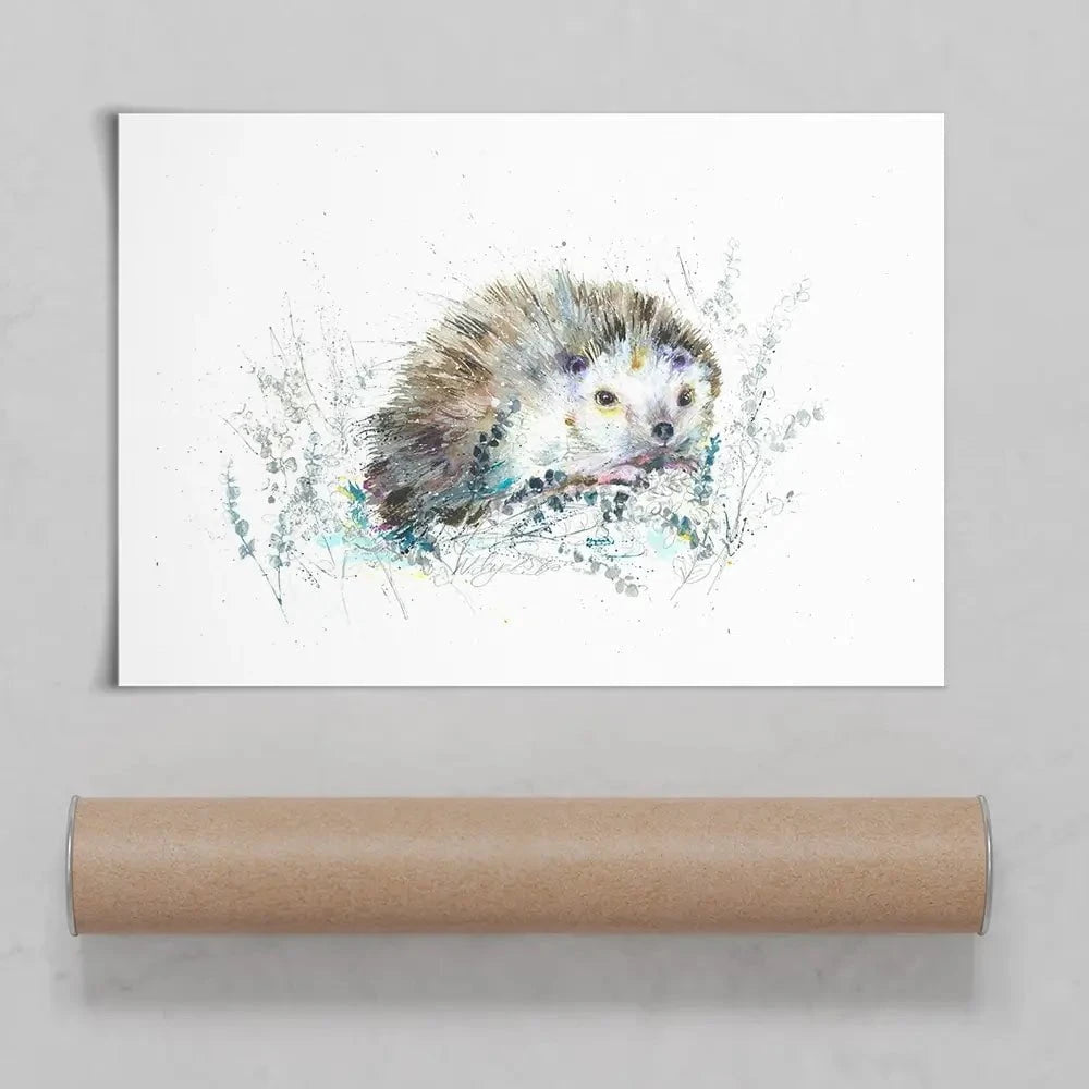 Hello Hedgehog Art Print Hello Hedgehog Art Print wall art product Nicola Jane Rowles