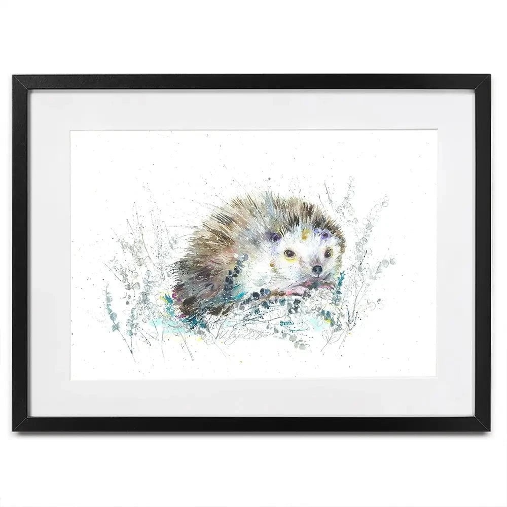 Hello Hedgehog Framed Art Print Hello Hedgehog Framed Art Print wall art product Nicola Jane Rowles