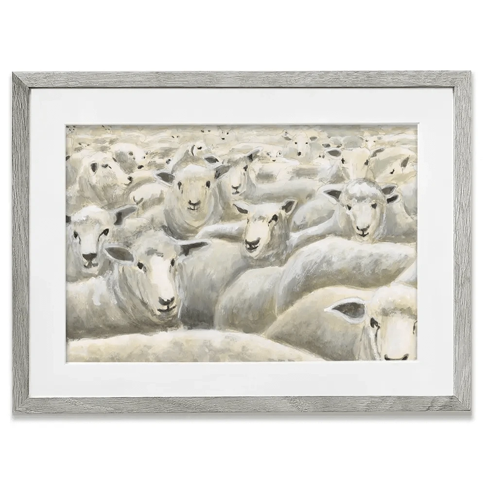 Herd Mentality Framed Art Print Herd Mentality Framed Art Print wall art product Michael Willett