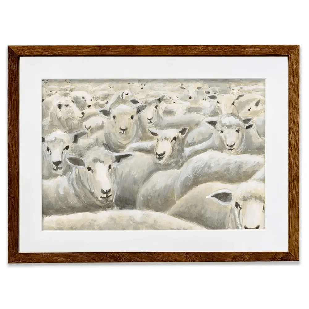 Herd Mentality Framed Art Print Herd Mentality Framed Art Print wall art product Michael Willett