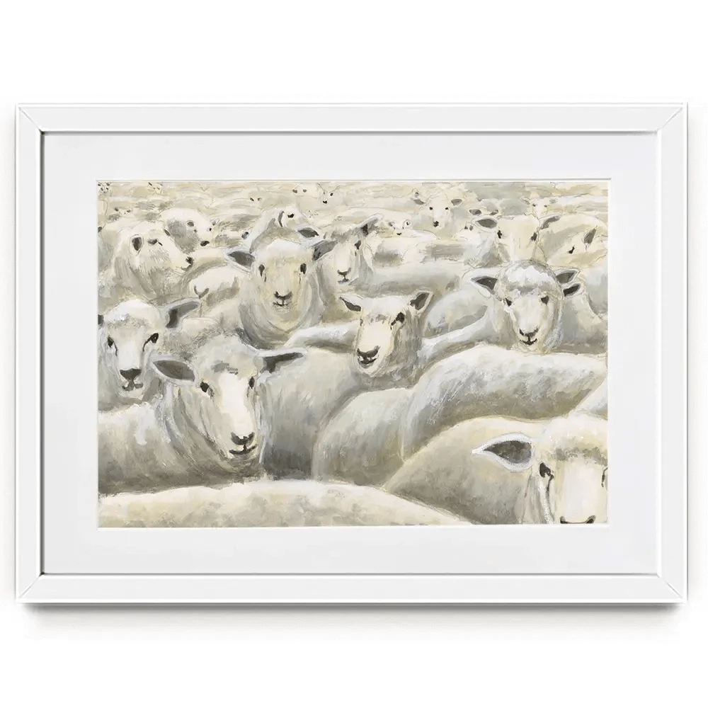 Herd Mentality Framed Art Print Herd Mentality Framed Art Print wall art product Michael Willett