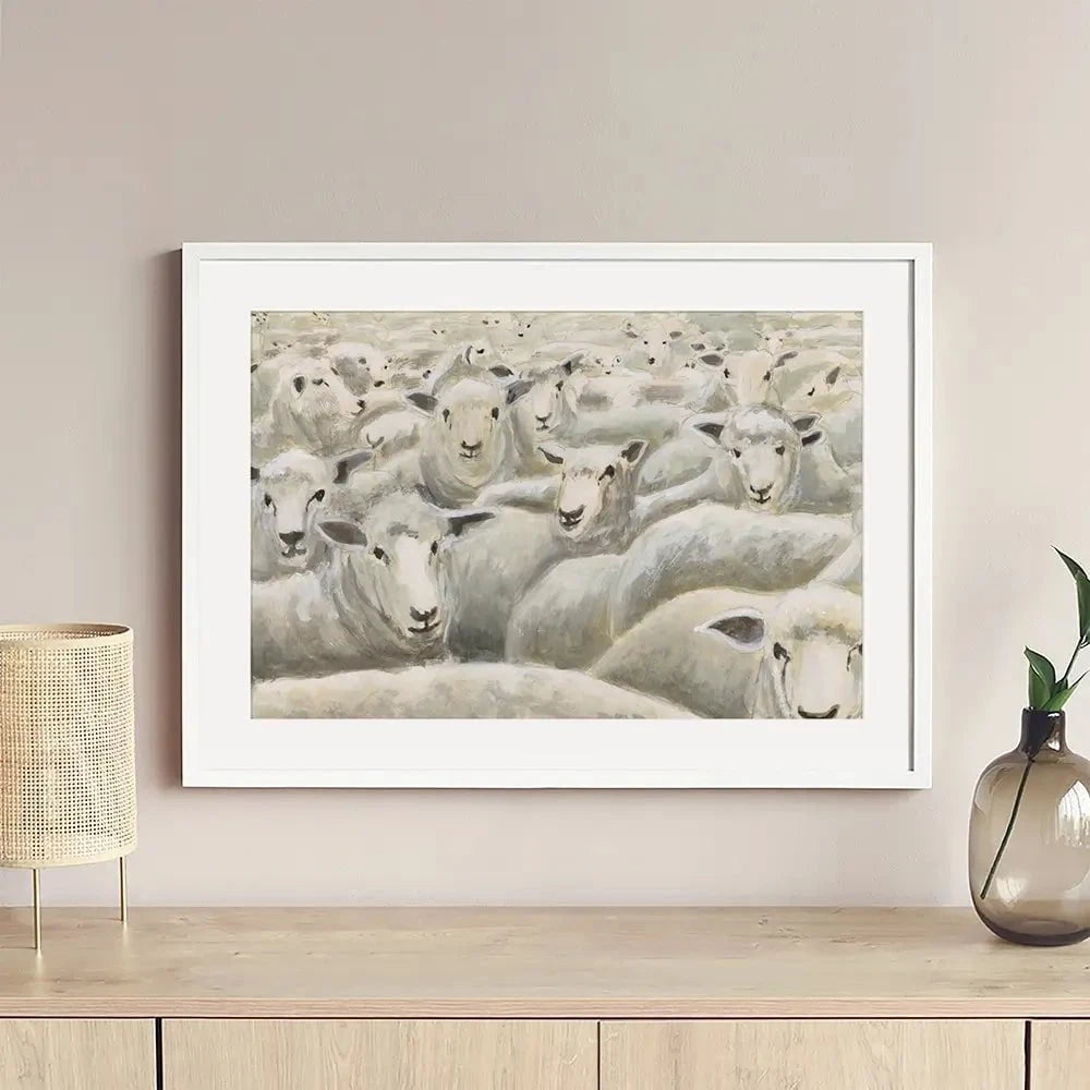 Herd Mentality Framed Art Print Herd Mentality Framed Art Print wall art product Michael Willett