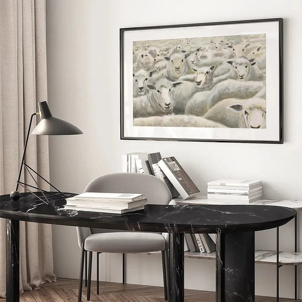 Herd Mentality Framed Art Print Herd Mentality Framed Art Print wall art product Michael Willett