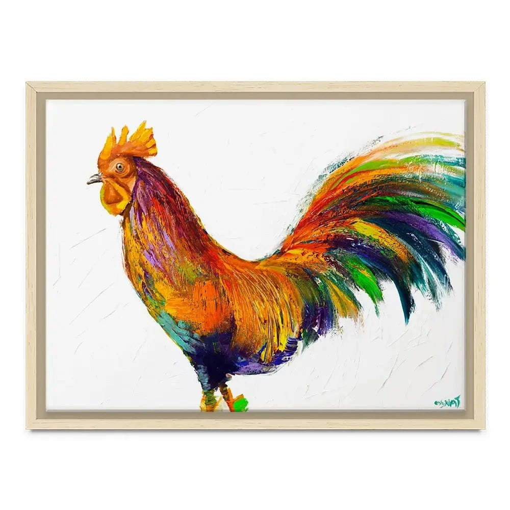 Here Comes The Rooster Canvas Print Here Comes The Rooster Canvas Print wall art product Osnat Tzadok