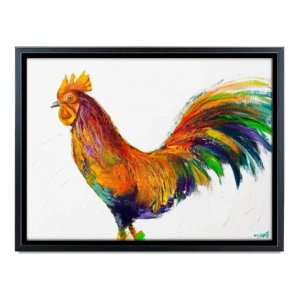 Here Comes The Rooster Canvas Print Here Comes The Rooster Canvas Print wall art product Osnat Tzadok