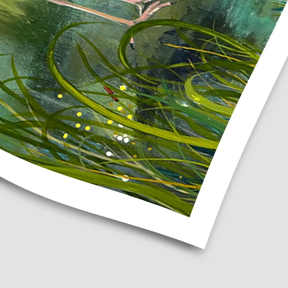 Heron On A Rock Art Print Heron On A Rock Art Print wall art product Karen Sutton