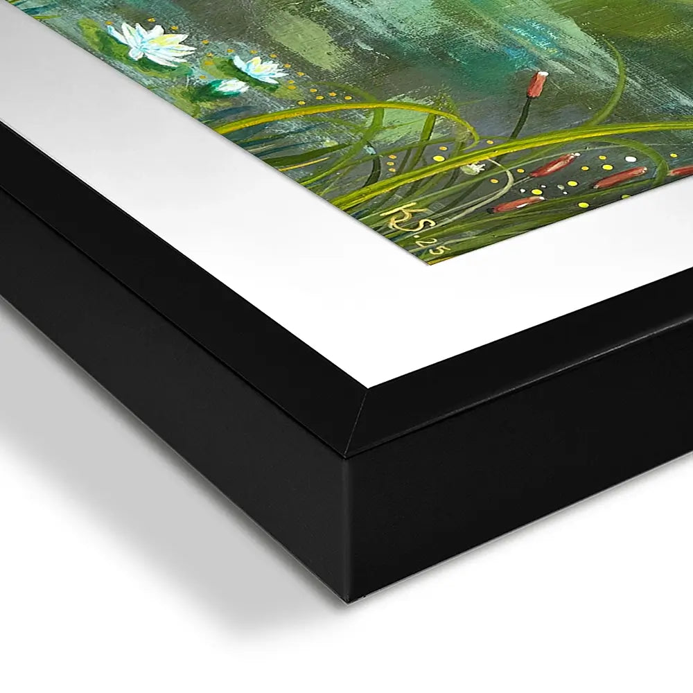 Heron On A Rock Framed Art Print Heron On A Rock Framed Art Print wall art product Karen Sutton