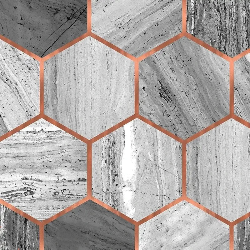 Hexagon Marble Canvas Print Hexagon Marble Canvas Print wall art product Emanuela Carratoni - Independent