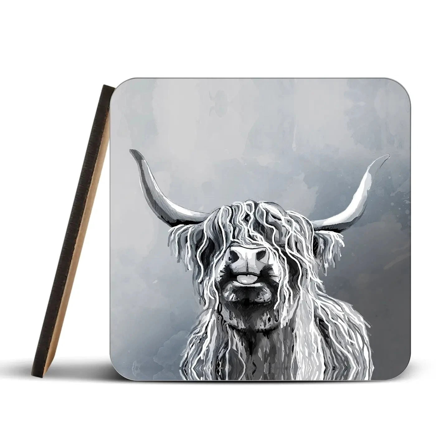 Highland Cattle Coaster Set Highland Cattle Coaster Set wall art product Independent