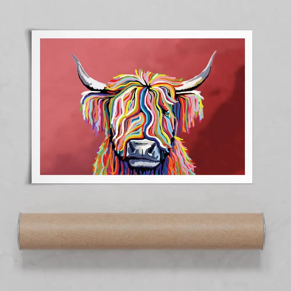 Highland Coo Art Print Highland Coo Art Print wall art product Independent