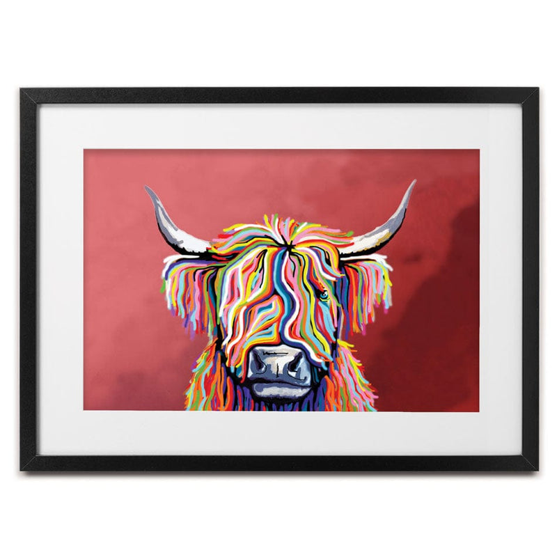 Highland Coo Framed Art Print wall art product Independent