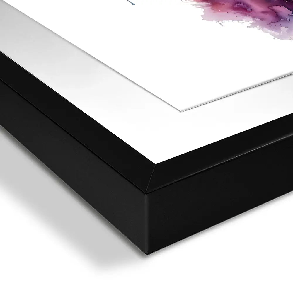 Highland Cow In Colour Framed Art Print Highland Cow In Colour Framed Art Print wall art product LSR Design Studio - Independent