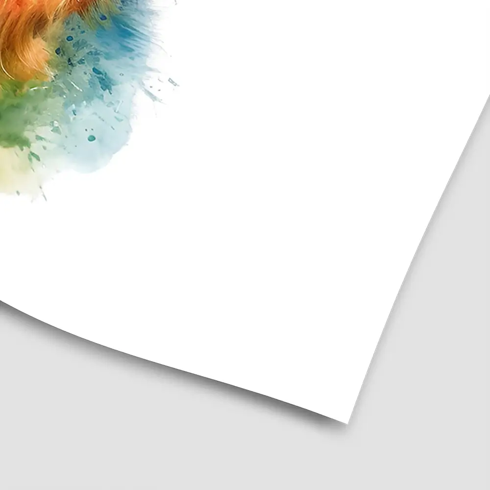 Highland Cow In Colour Square Art Print Highland Cow In Colour Square Art Print wall art product LSR Design Studio - Independent