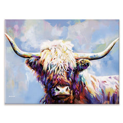 Highland Cow In Winters Serenity Canvas Print wall art product Leon Devenice